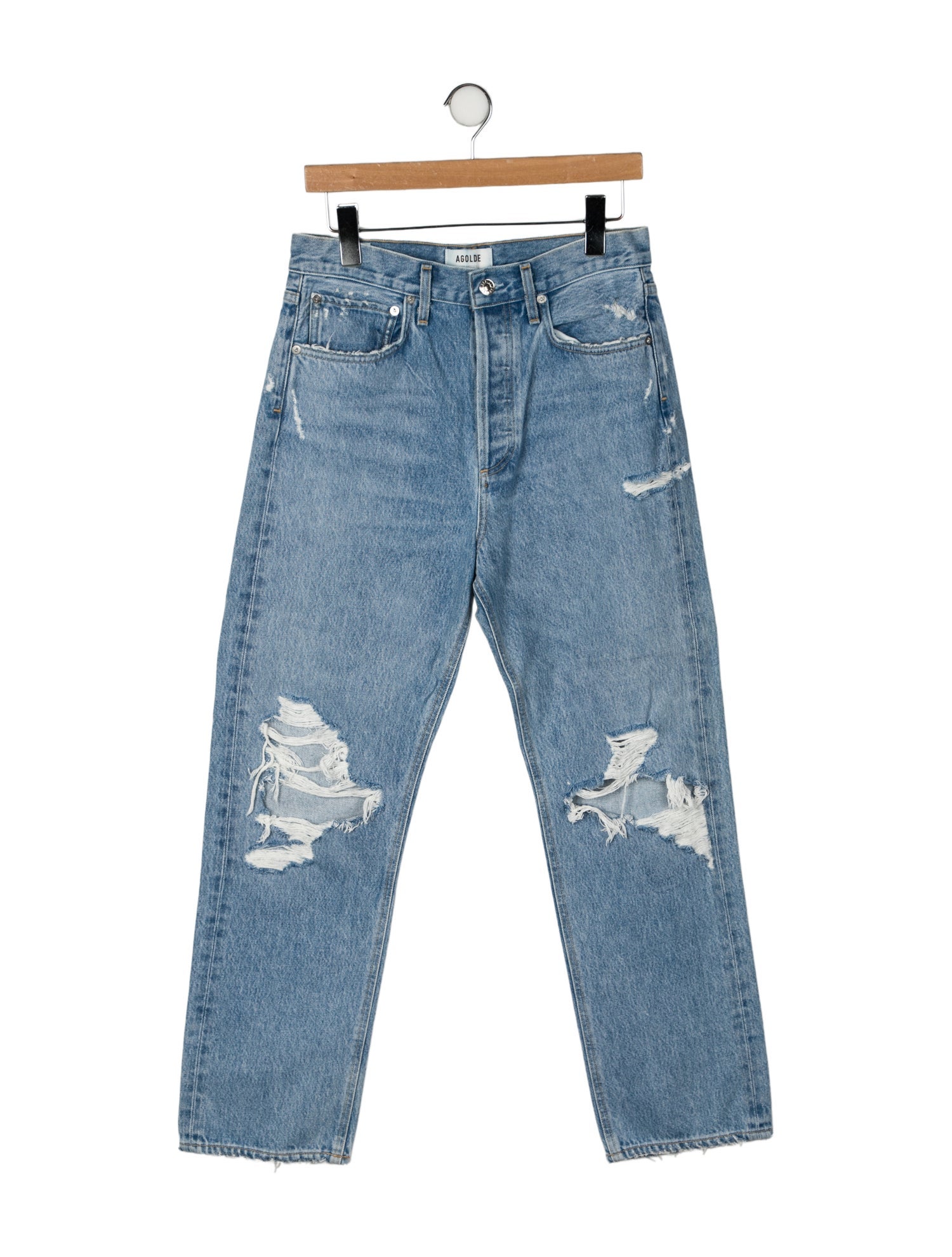 AGOLDE High-Rise Straight Leg Jeans