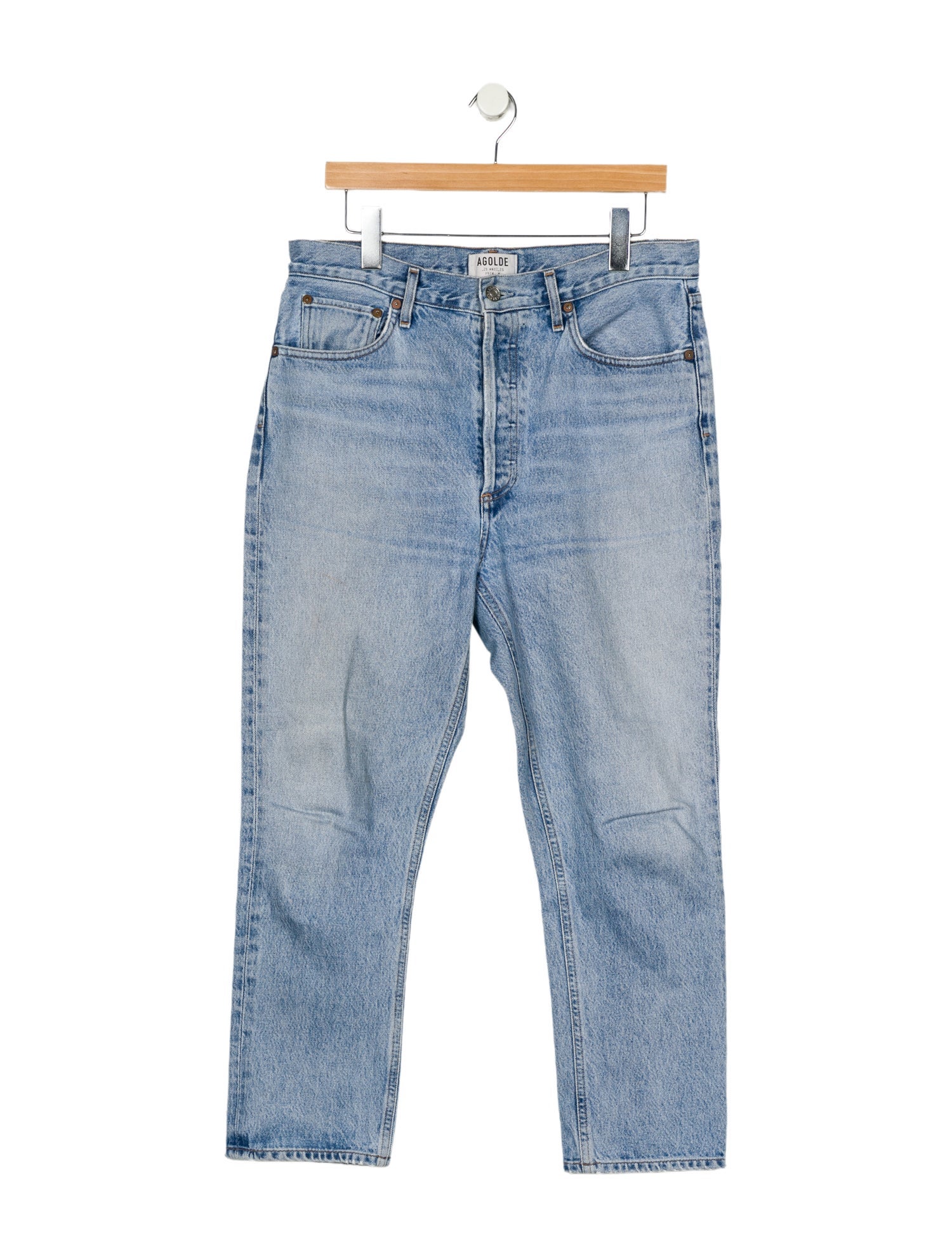AGOLDE High-Rise Straight Leg Jeans
