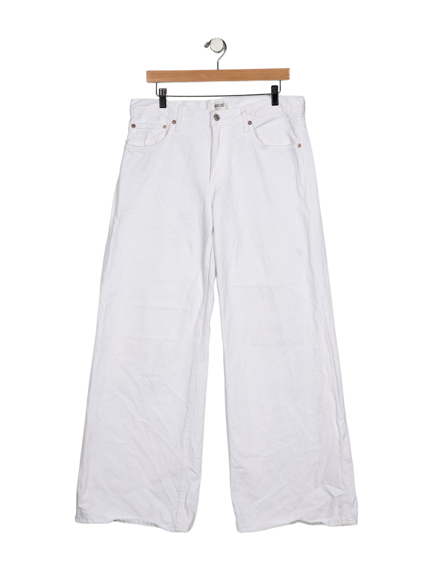 AGOLDE Mid-Rise Wide Leg Jeans