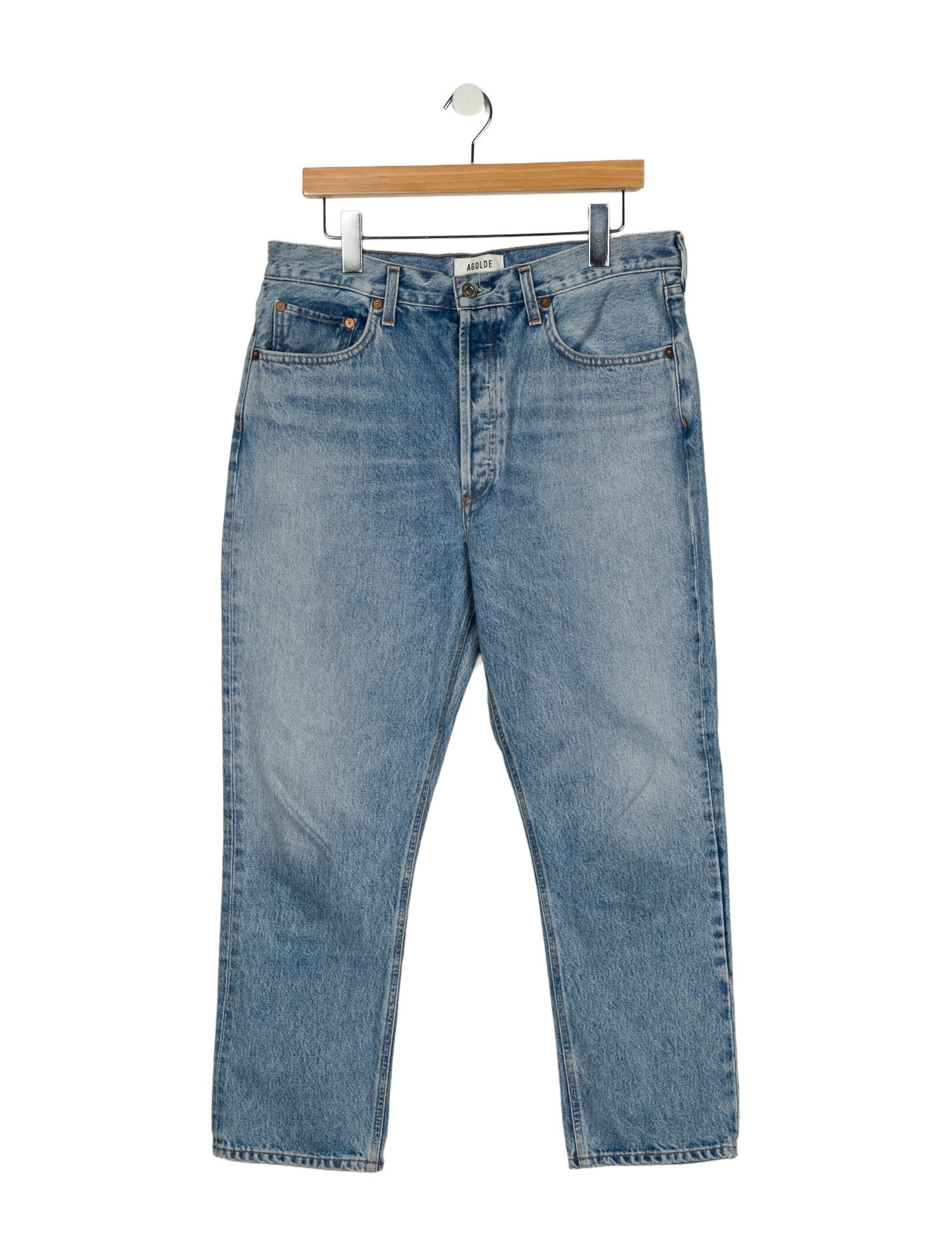 AGOLDE High-Rise Straight Leg Jeans