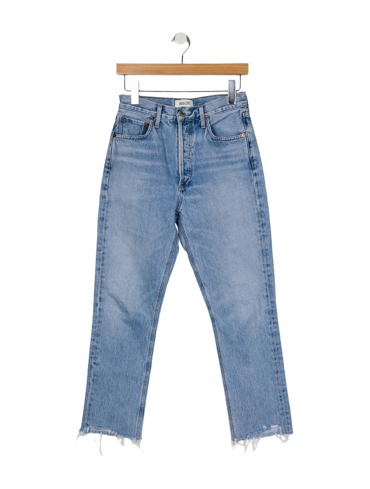 AGOLDE High-Rise Straight Leg Jeans