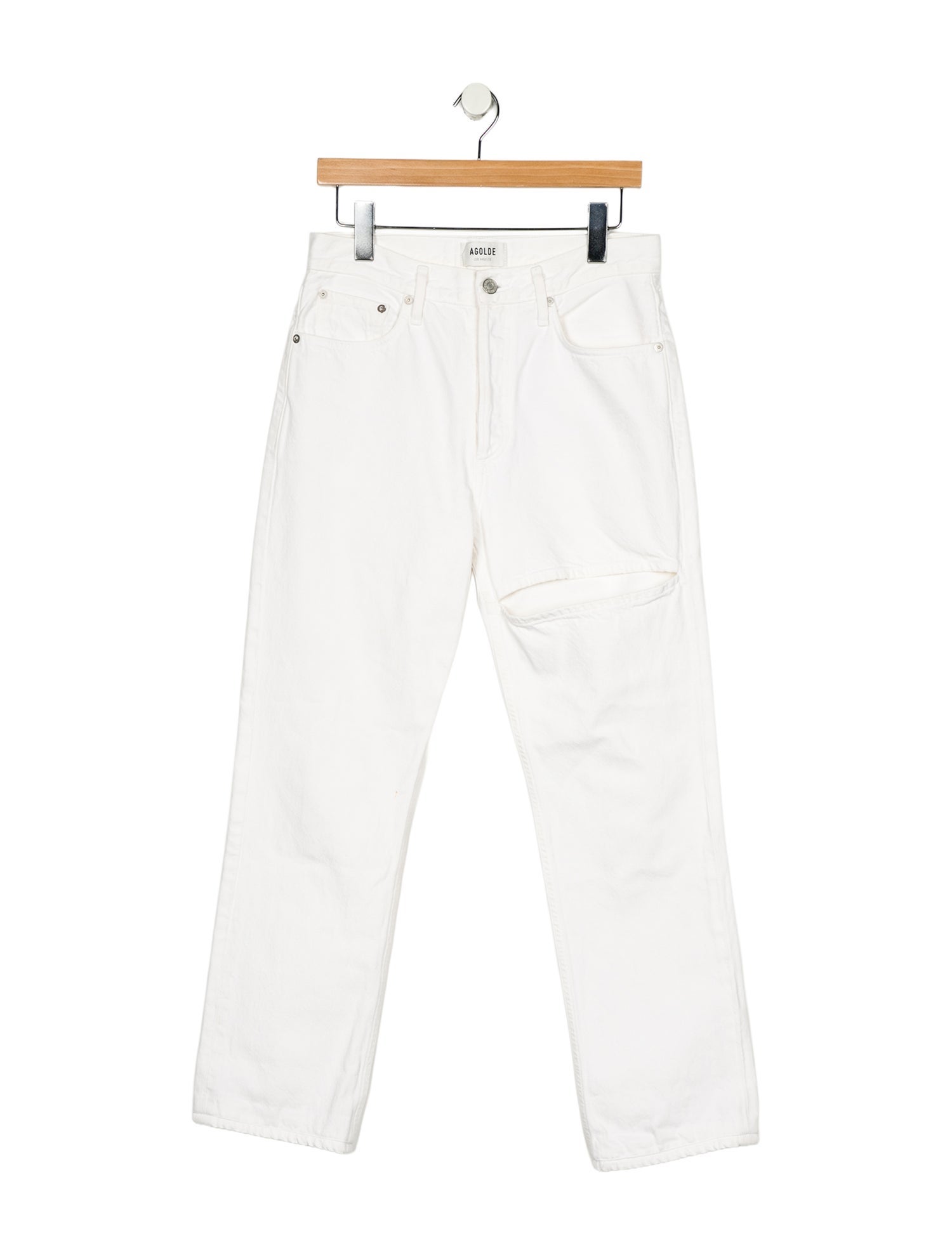 AGOLDE Mid-Rise Straight Leg Jeans
