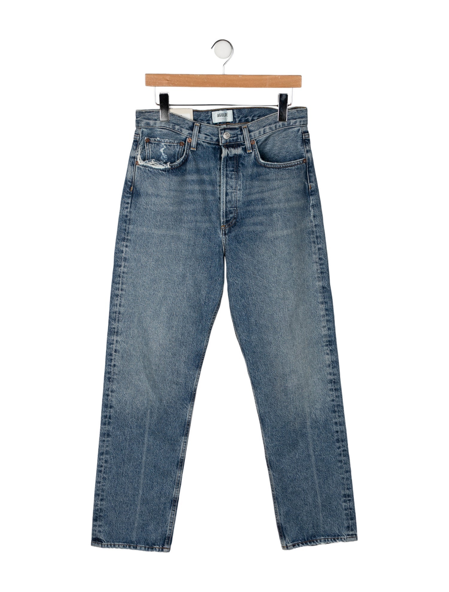AGOLDE High-Rise Straight Leg Jeans