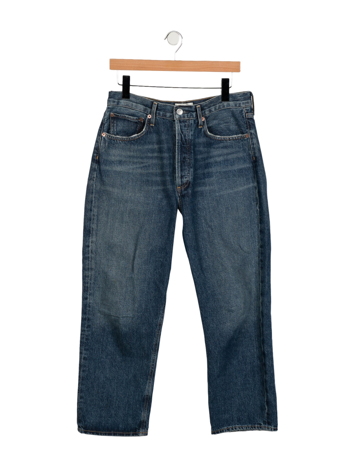 AGOLDE High-Rise Straight Leg Jeans