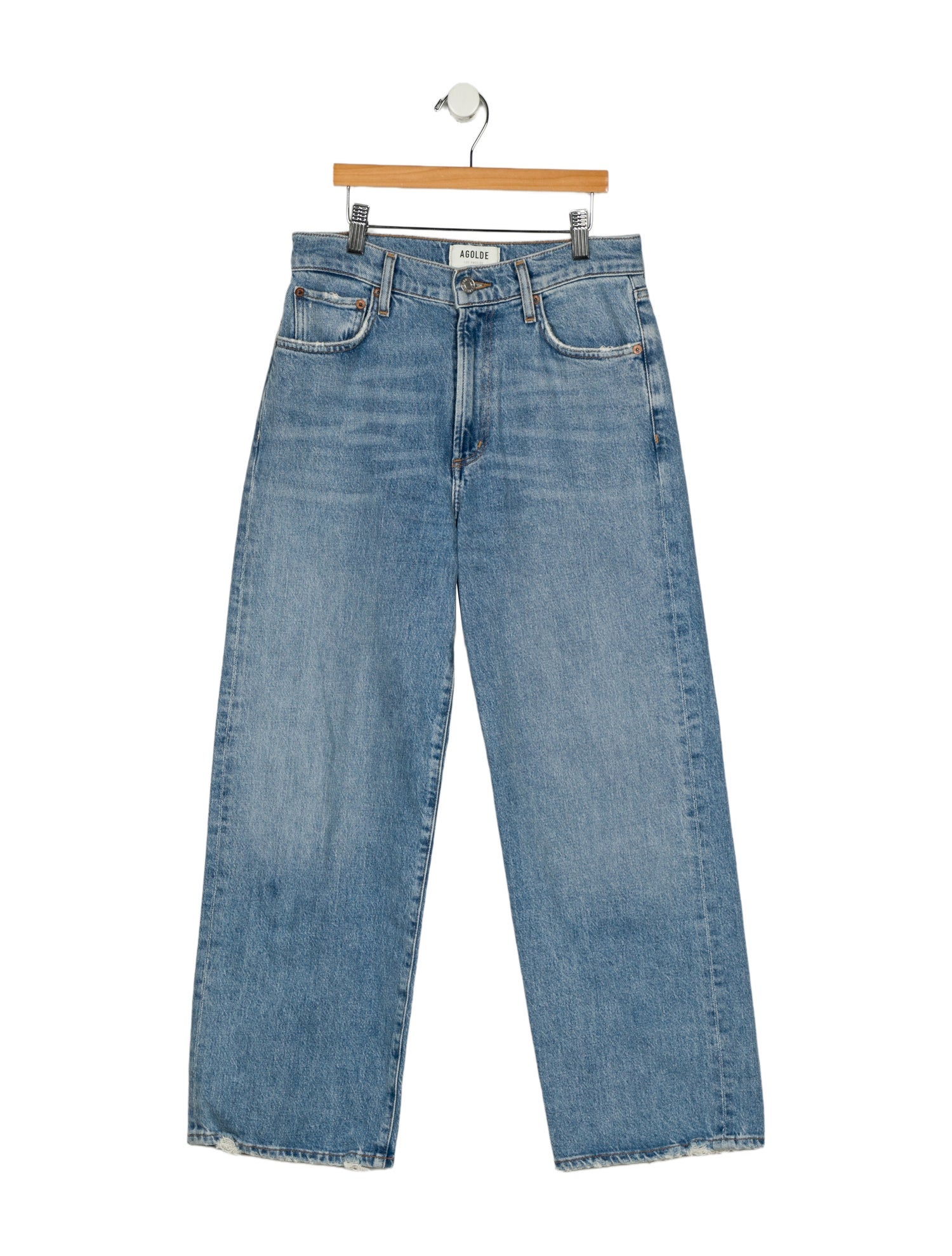AGOLDE Mid-Rise Wide Leg Jeans