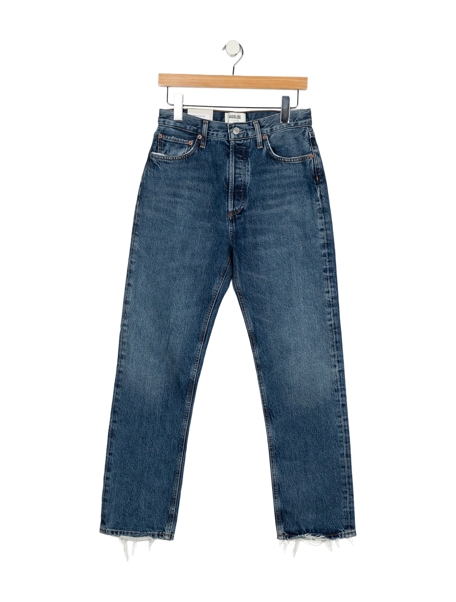AGOLDE High-Rise Straight Leg Jeans