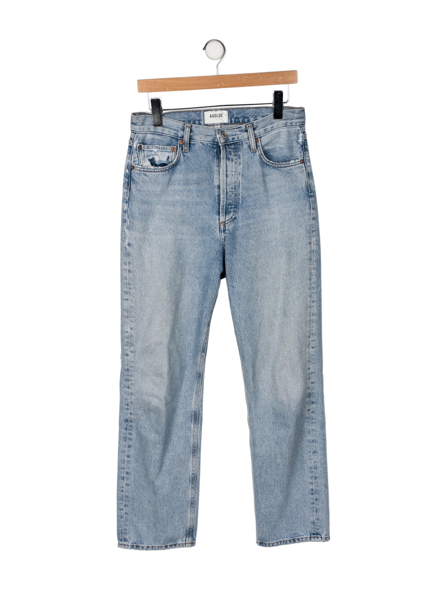 AGOLDE High-Rise Straight Leg Jeans