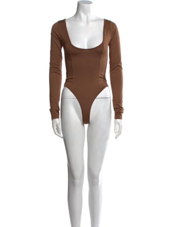 AGOLDE Scoop Neck Long Sleeve Bodysuit