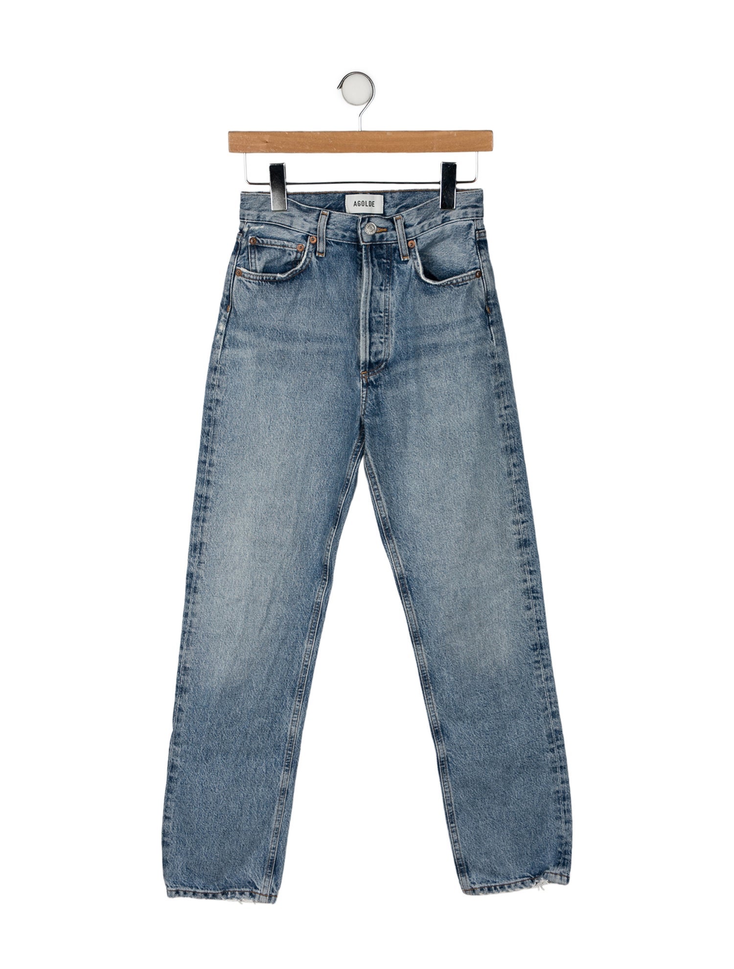 AGOLDE High-Rise Straight Leg Jeans