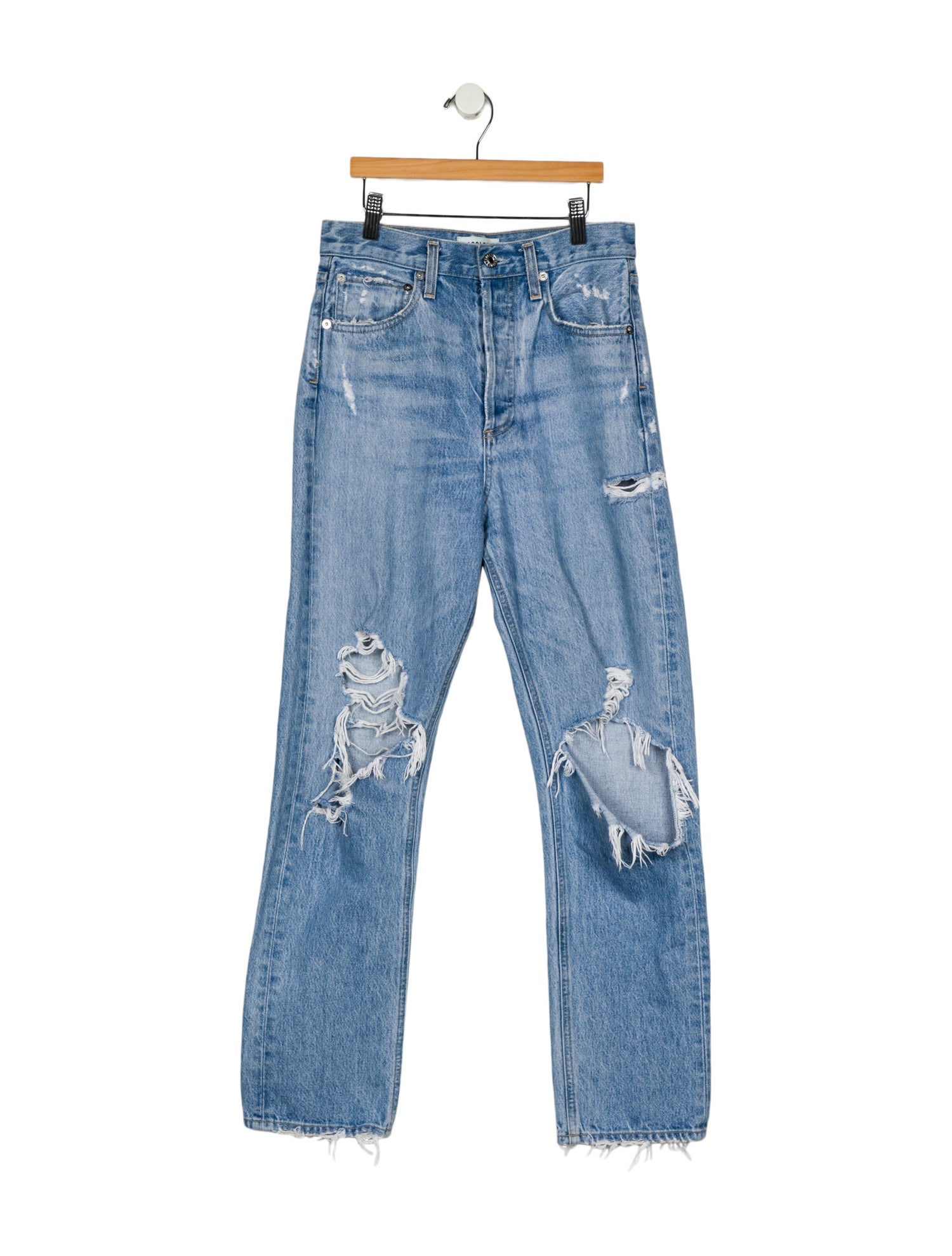 AGOLDE High-Rise Straight Leg Jeans