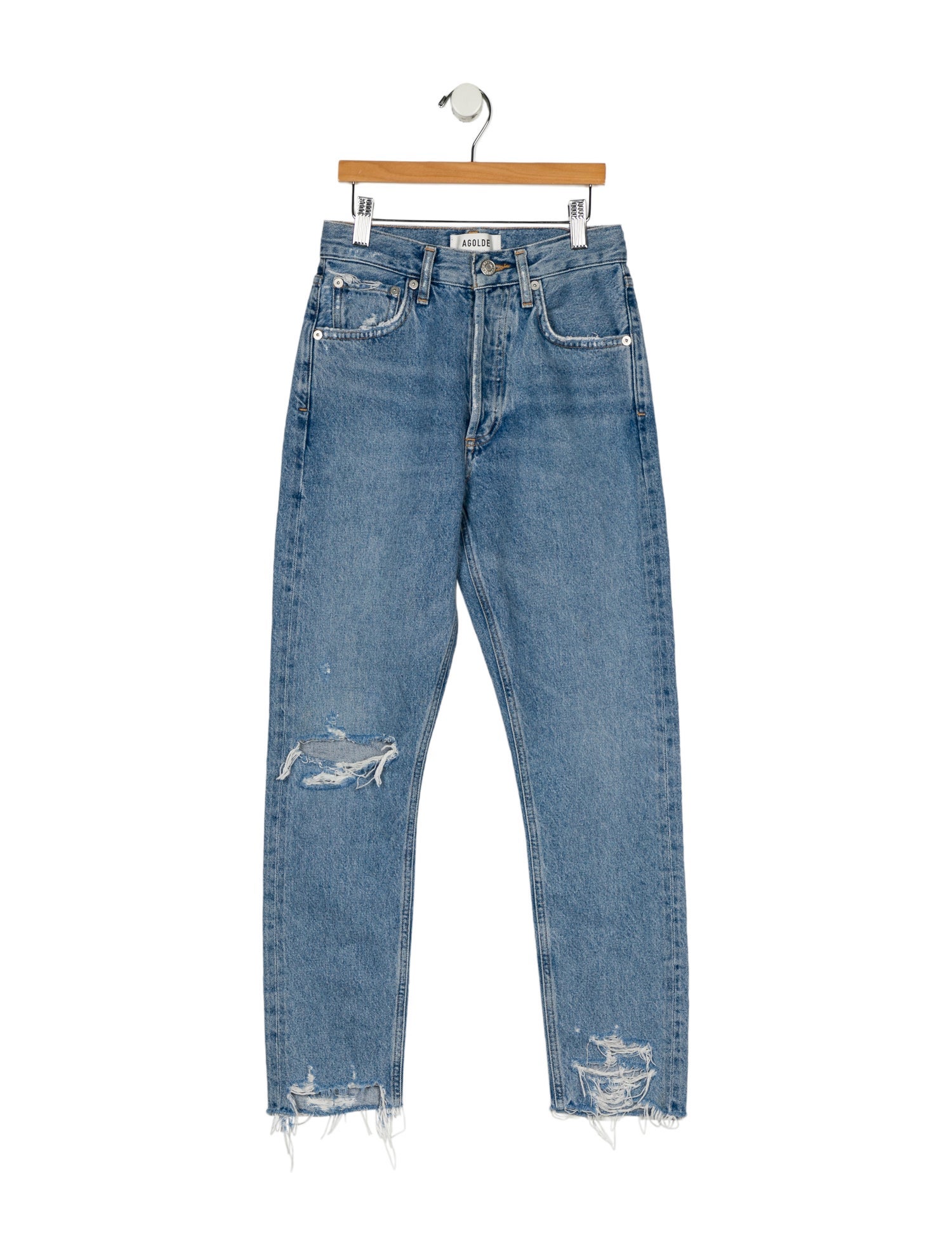 AGOLDE Mid-Rise Skinny Leg Jeans