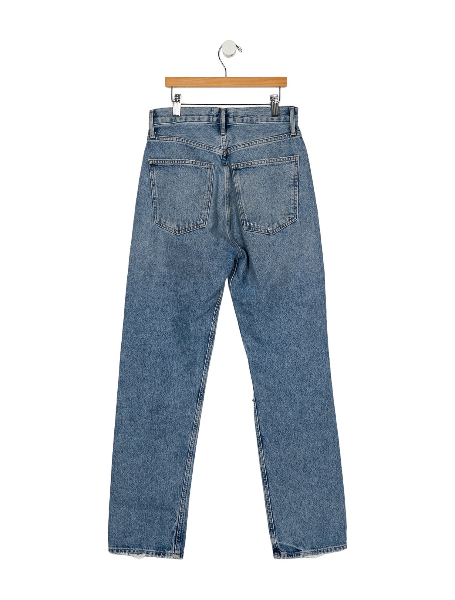 AGOLDE Mid-Rise Straight Leg Jeans