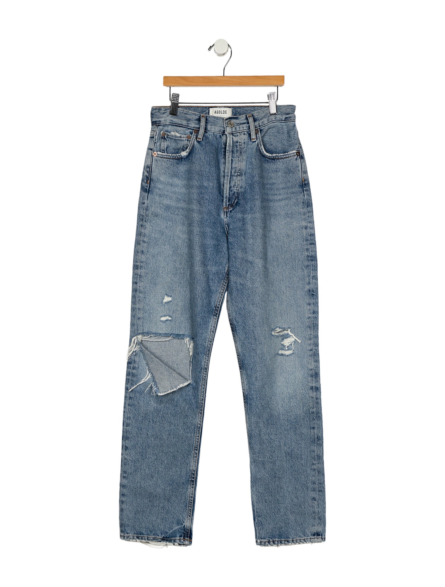 AGOLDE High-Rise Straight Leg Jeans