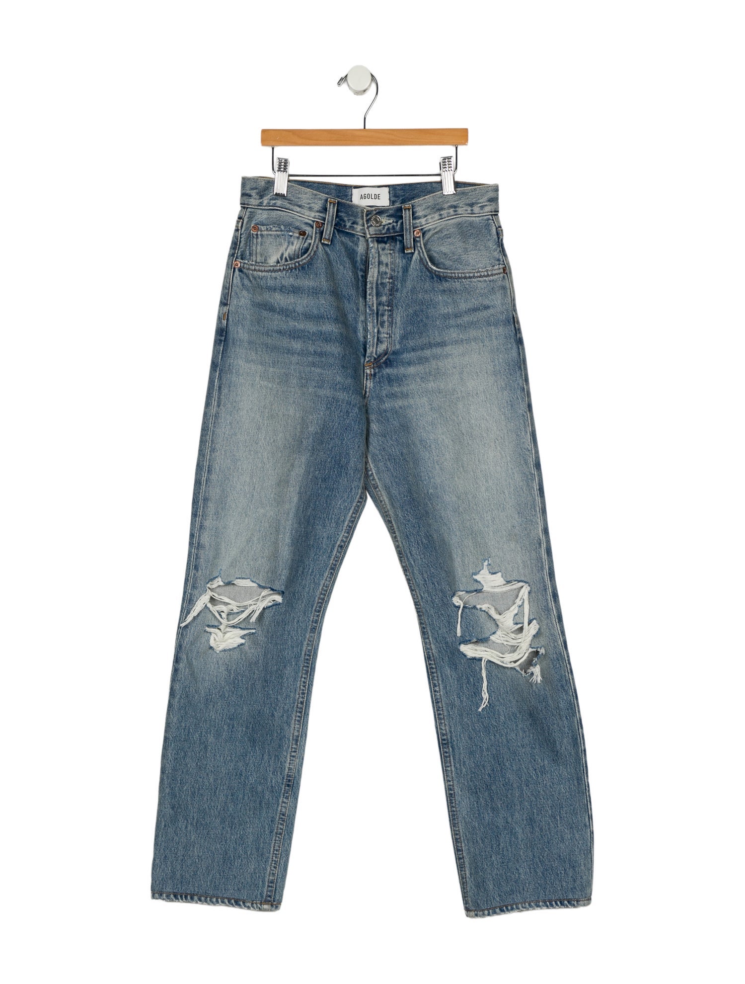 AGOLDE High-Rise Straight Leg Jeans