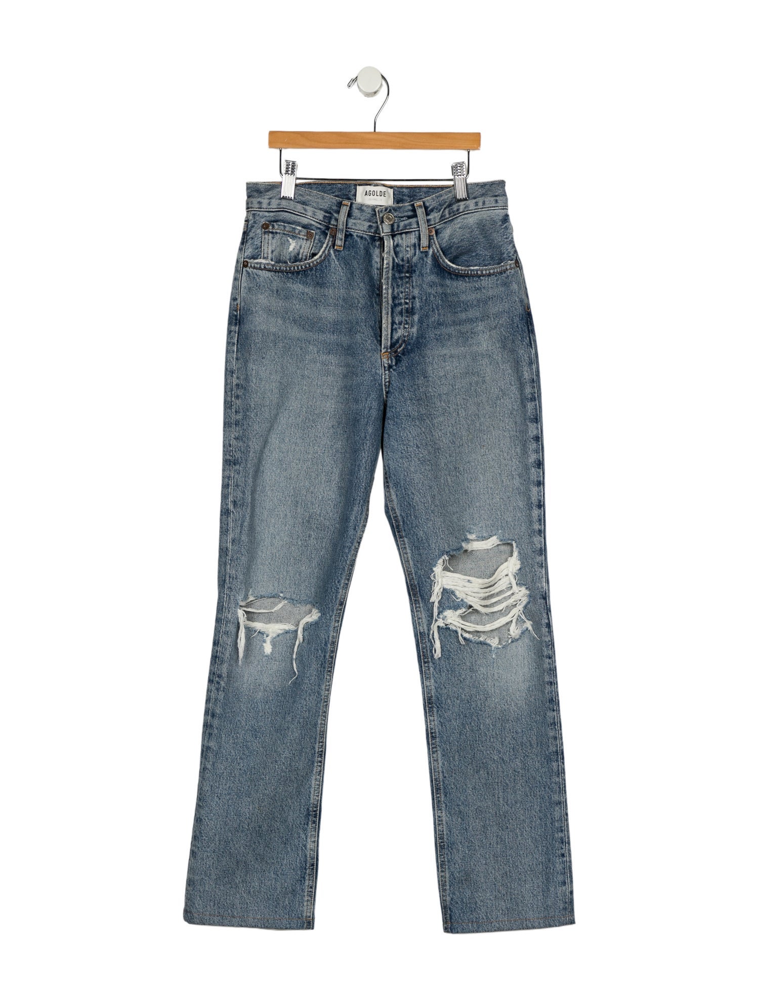 AGOLDE High-Rise Straight Leg Jeans