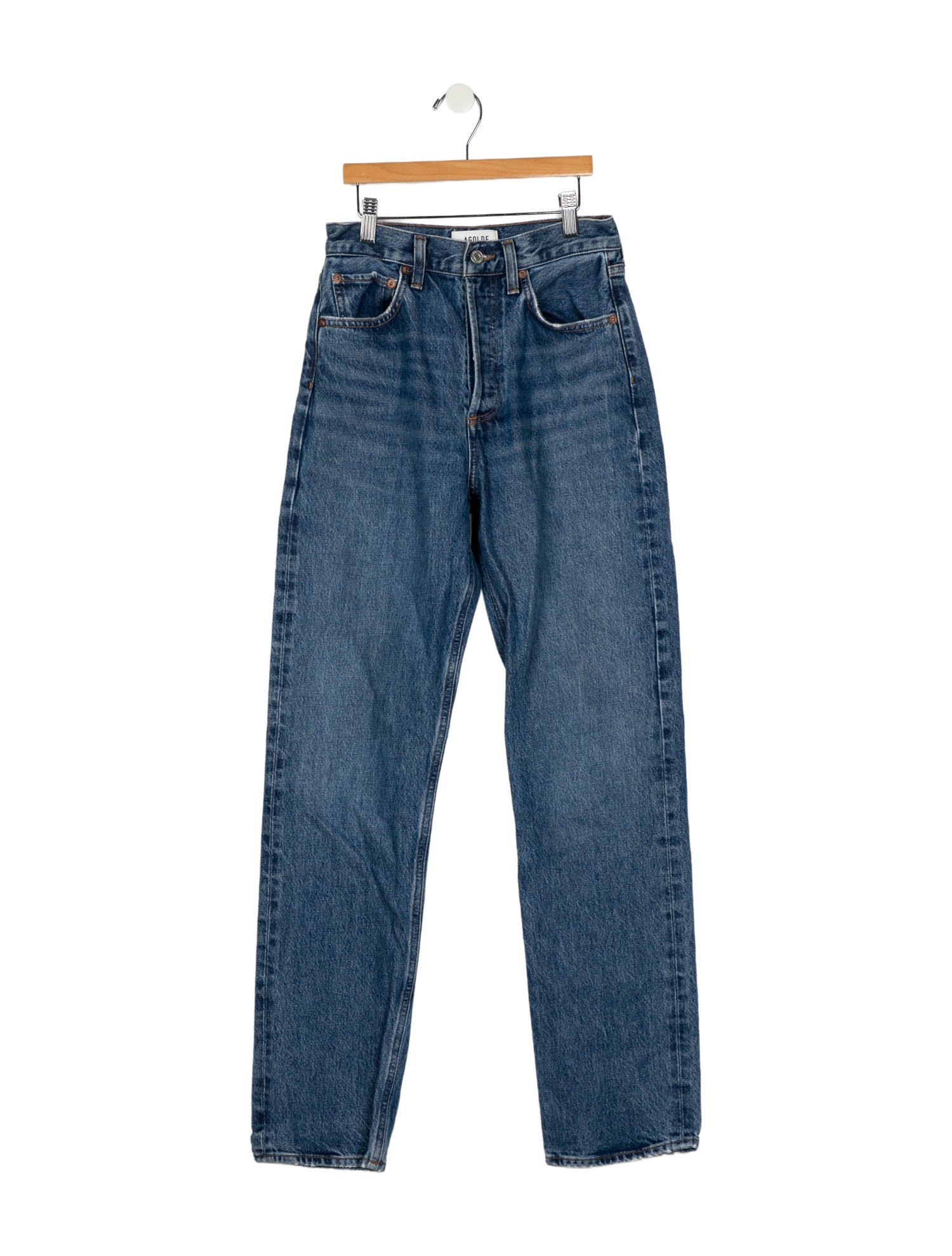 AGOLDE High-Rise Straight Leg Jeans