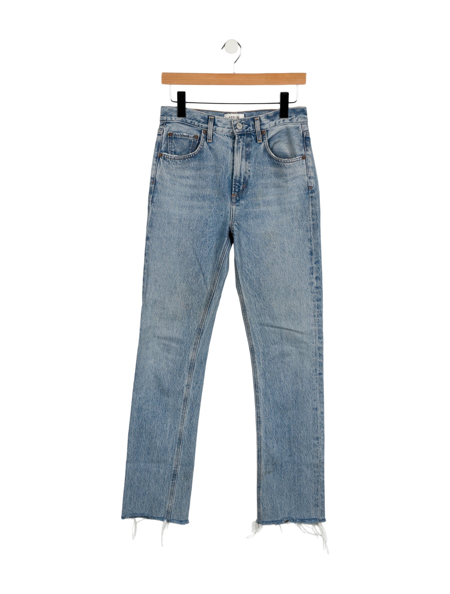 AGOLDE Mid-Rise Straight Leg Jeans