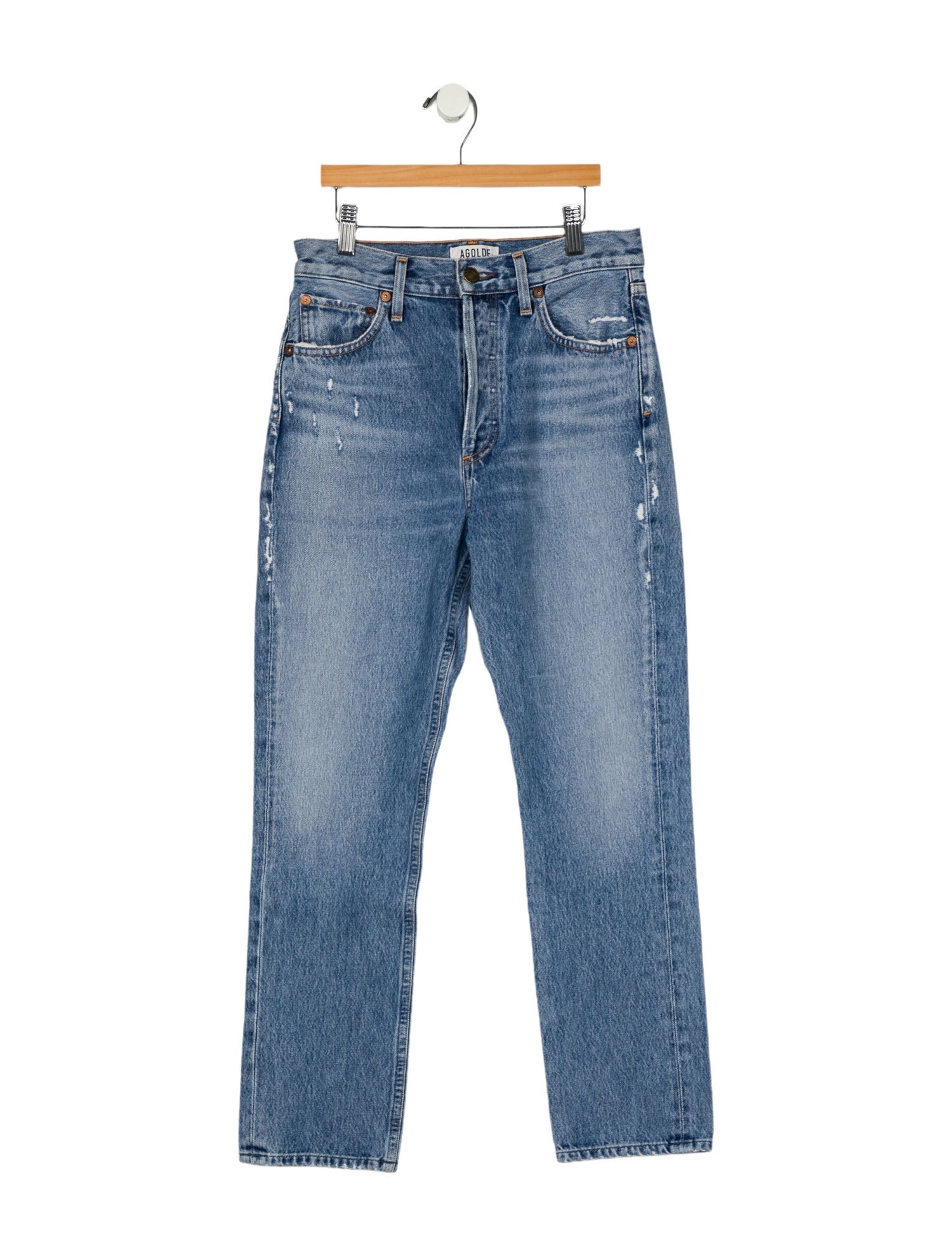 AGOLDE High-Rise Straight Leg Jeans