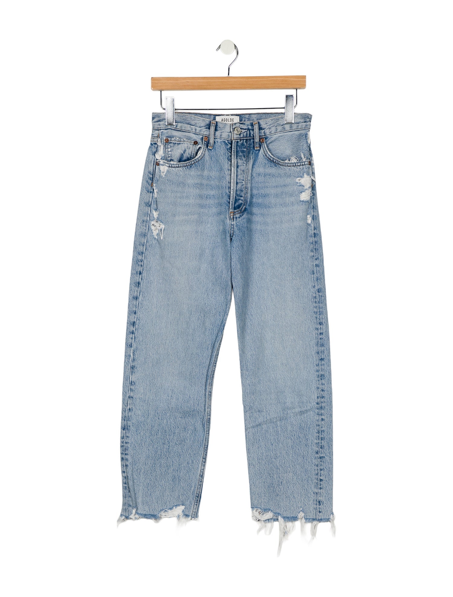 AGOLDE High-Rise Straight Leg Jeans