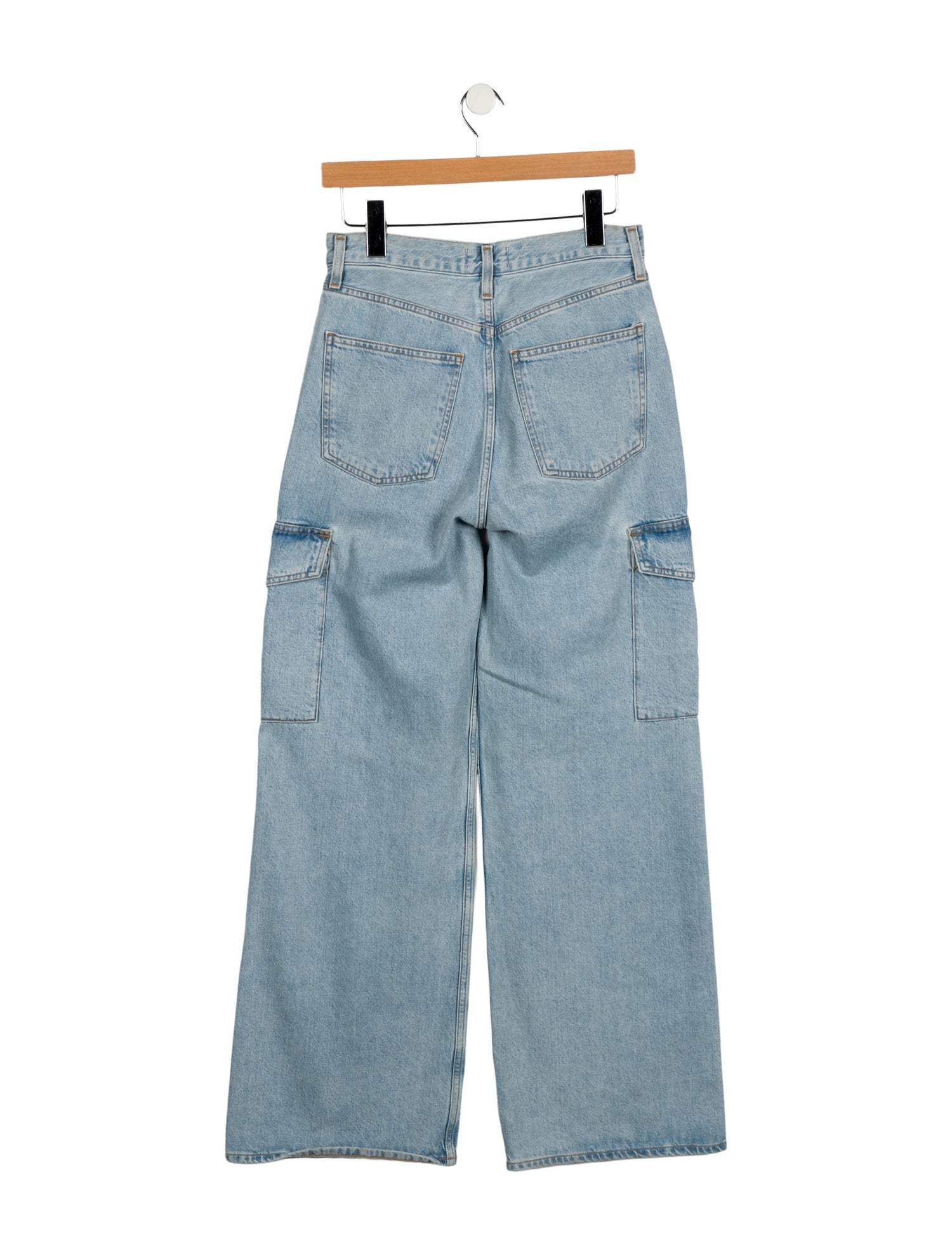 AGOLDE Mid-Rise Wide Leg Jeans