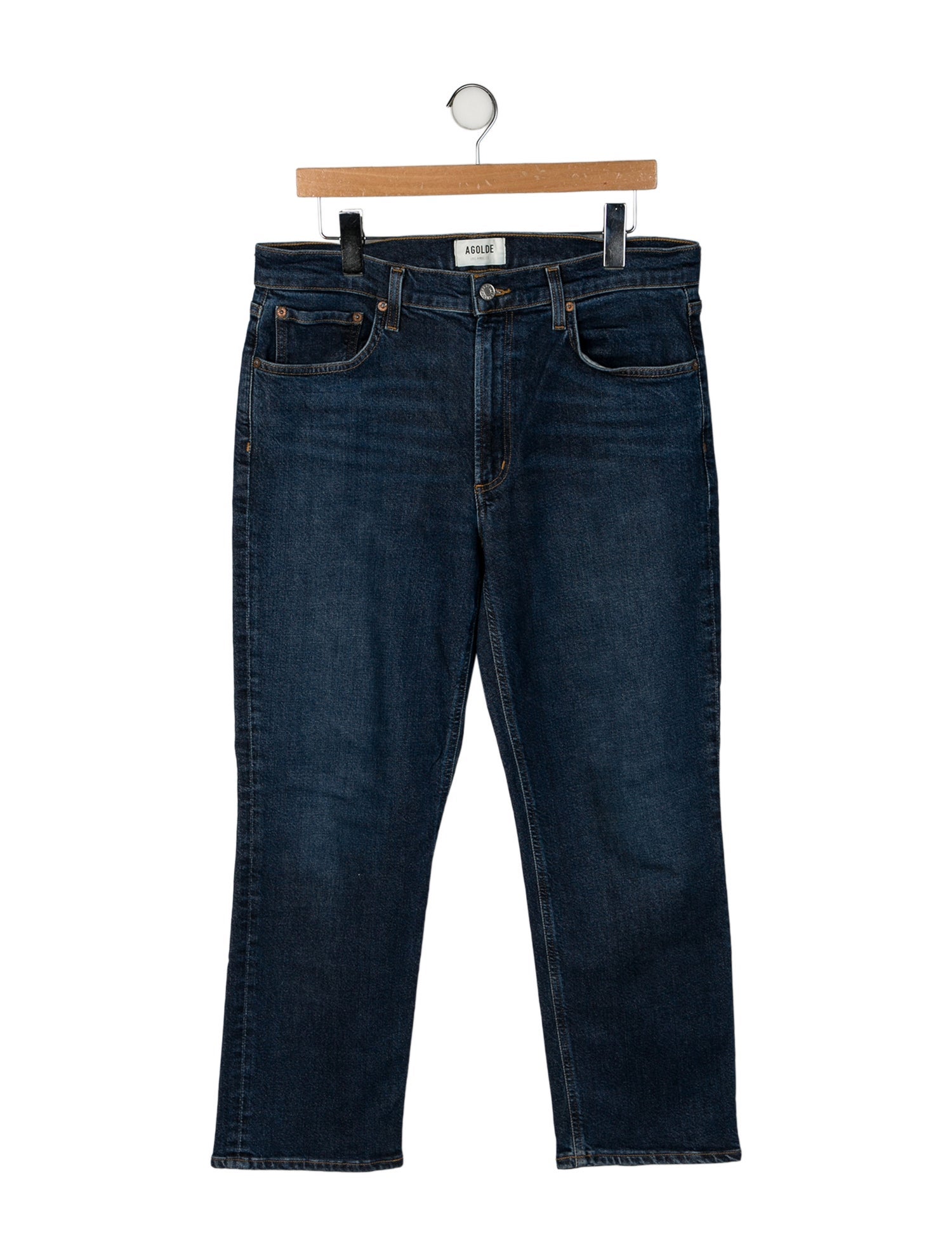AGOLDE High-Rise Straight Leg Jeans