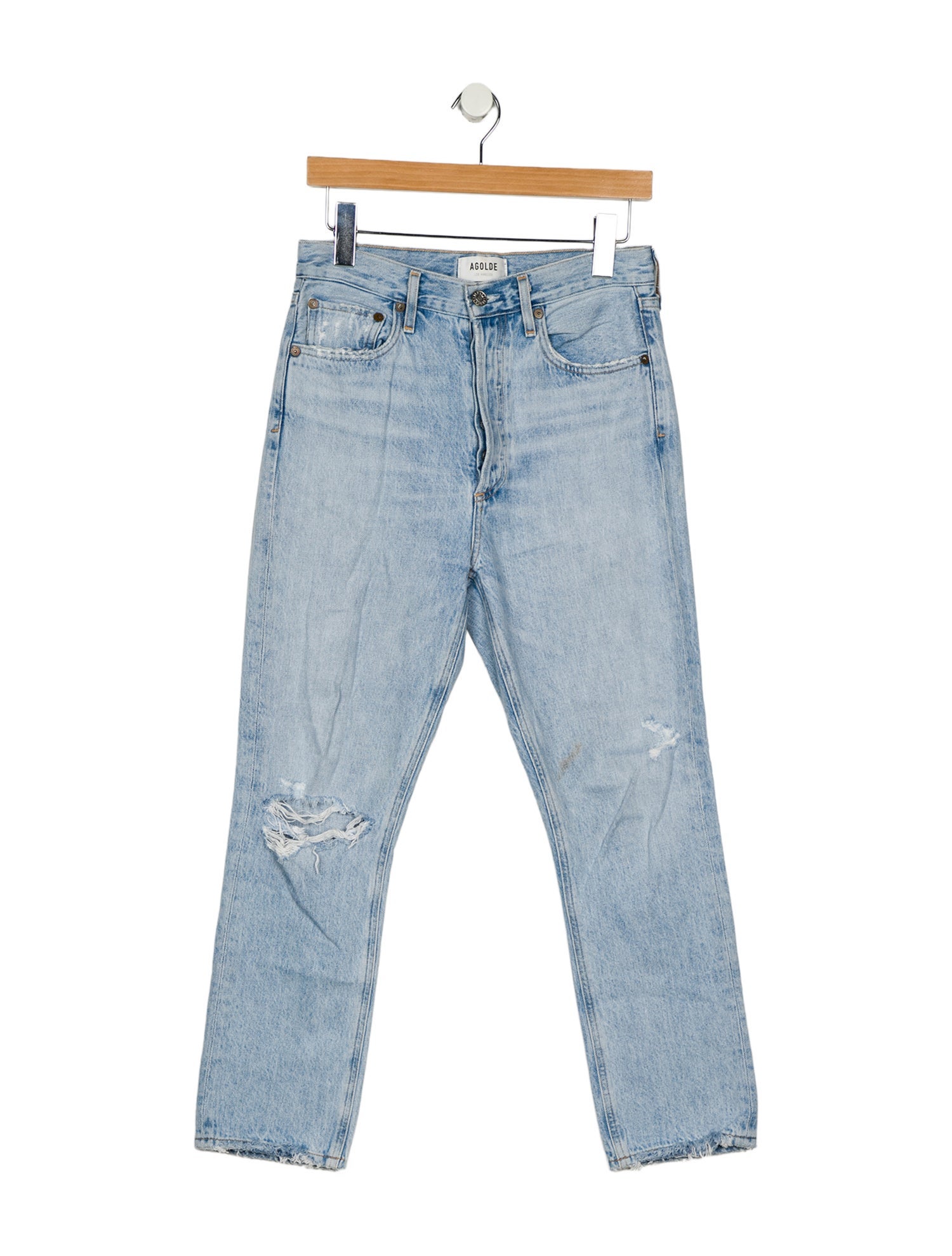 AGOLDE High-Rise Straight Leg Jeans