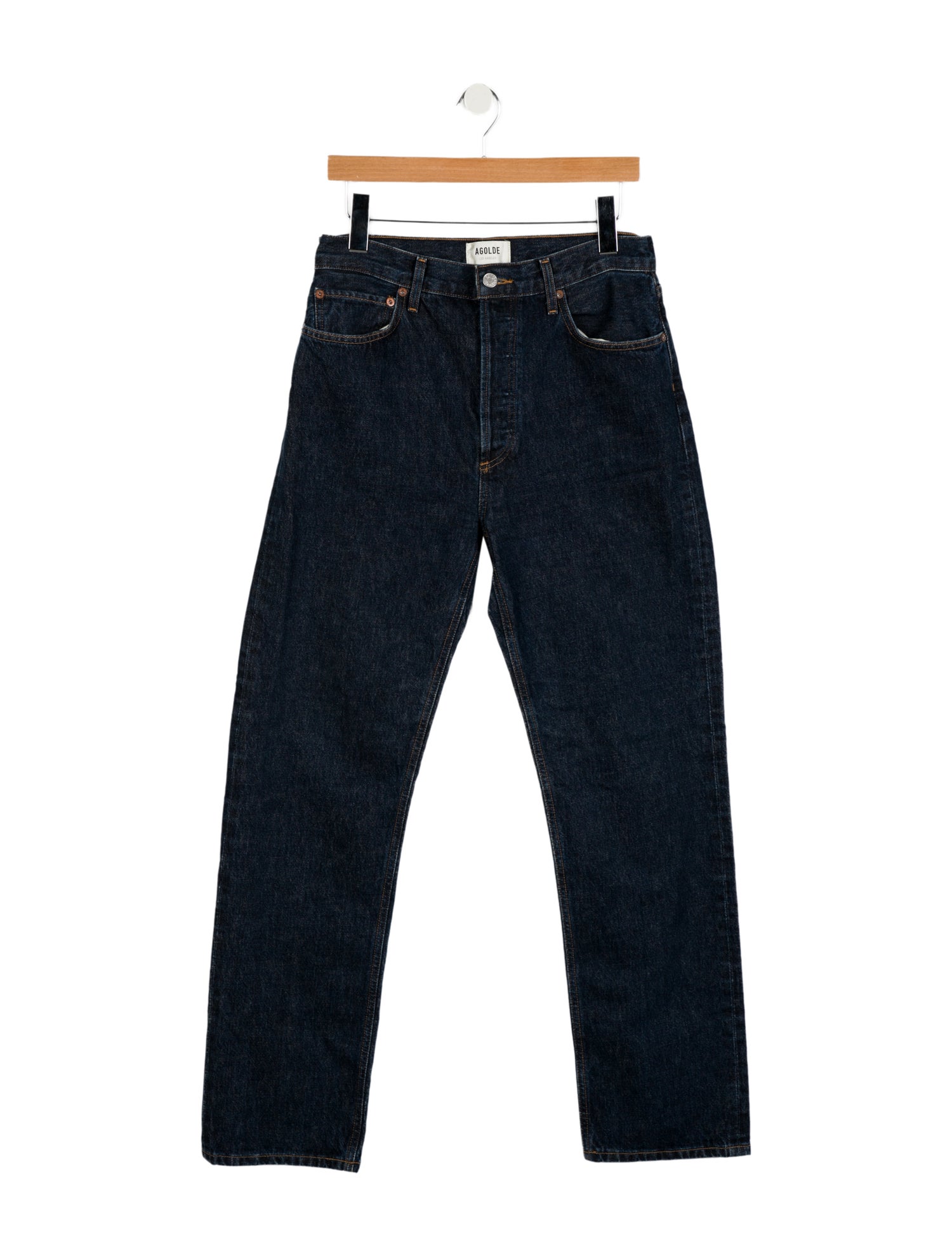 AGOLDE High-Rise Straight Leg Jeans