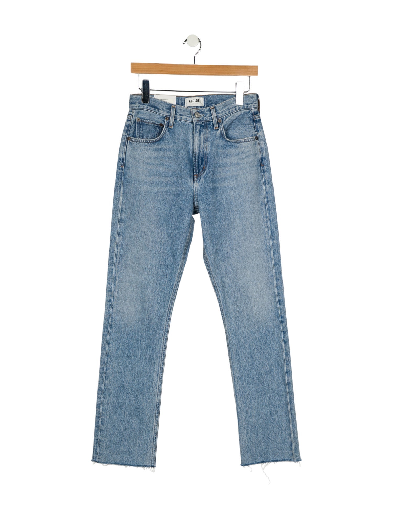 AGOLDE High-Rise Straight Leg Jeans
