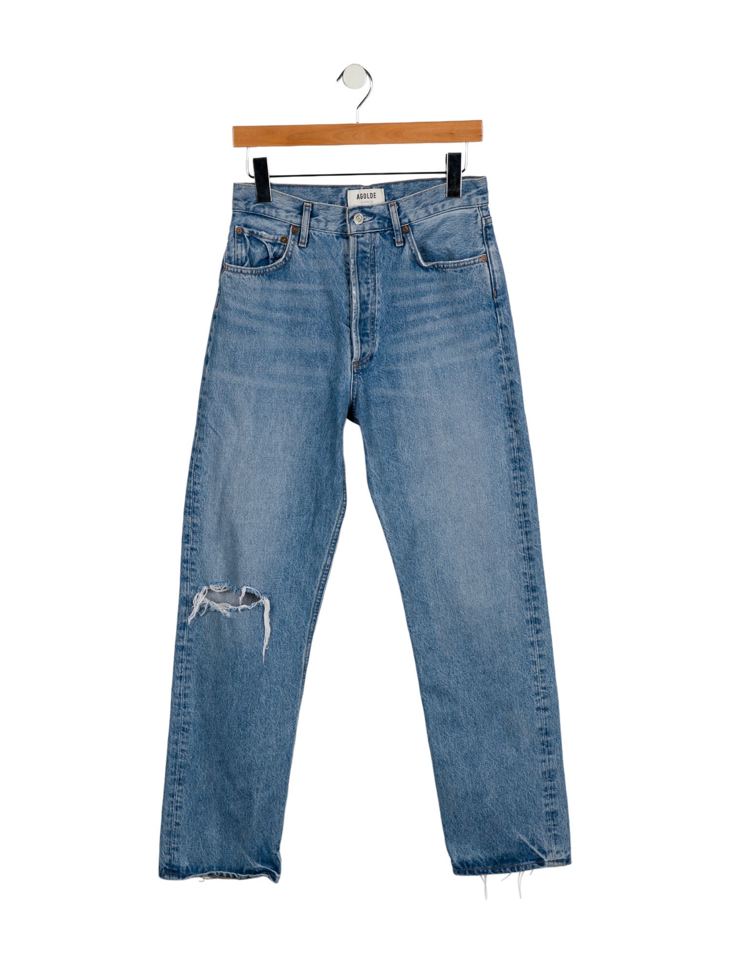 AGOLDE High-Rise Straight Leg Jeans