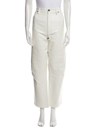 AGOLDE Leather Wide Leg Pants