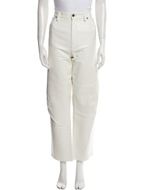 AGOLDE Leather Wide Leg Pants