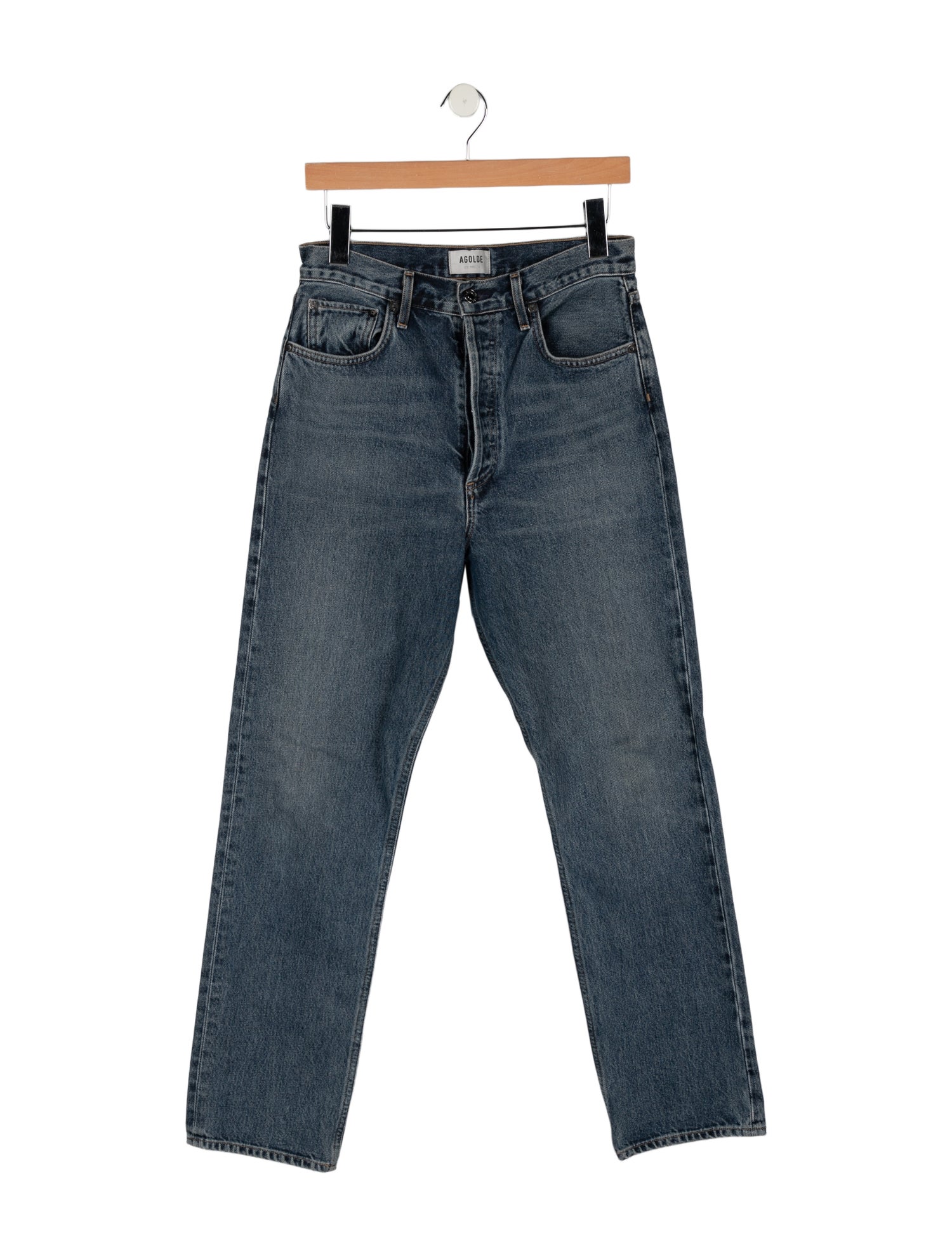 AGOLDE High-Rise Straight Leg Jeans