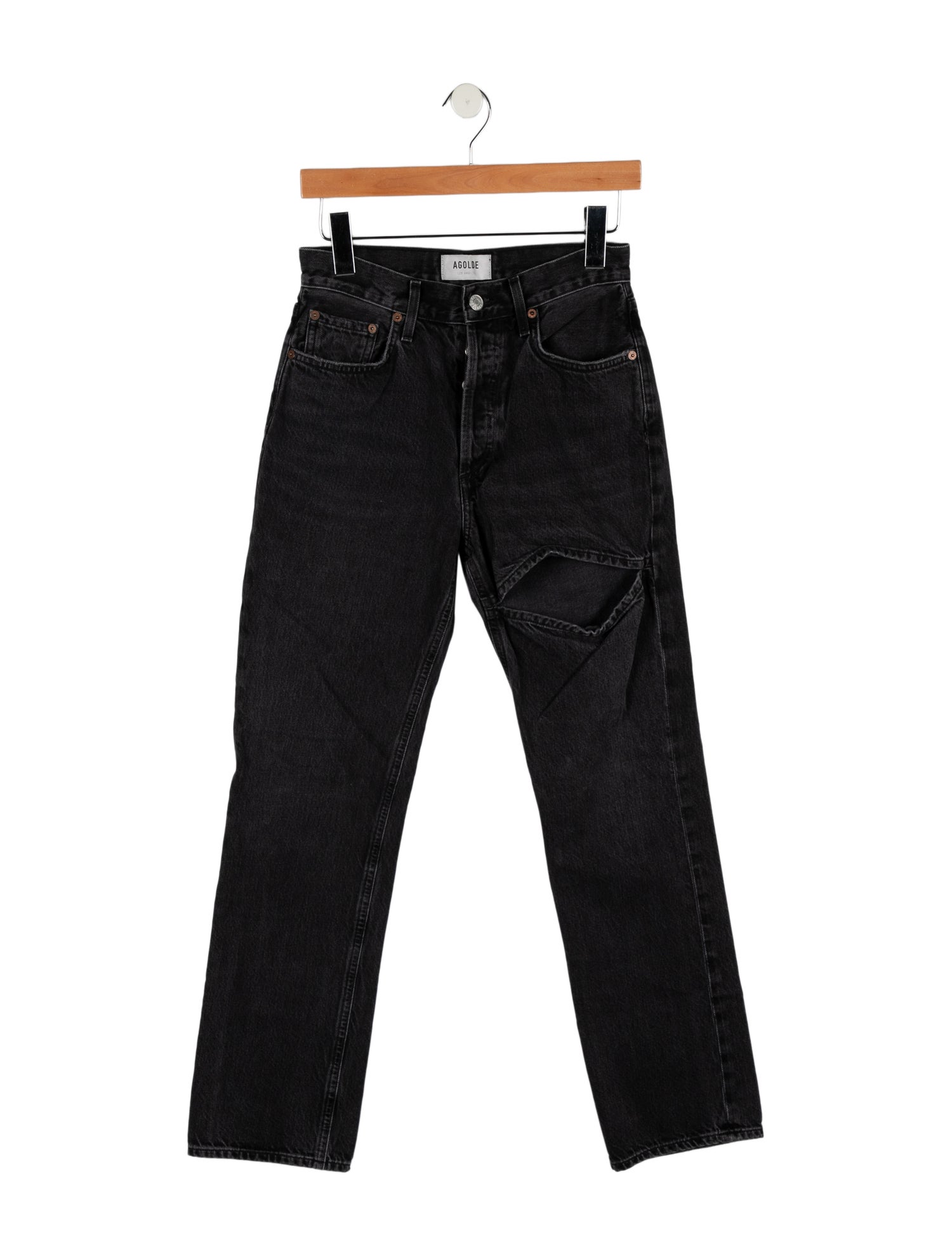 AGOLDE Mid-Rise Straight Leg Jeans