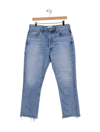 AGOLDE Mid-Rise Straight Leg Jeans
