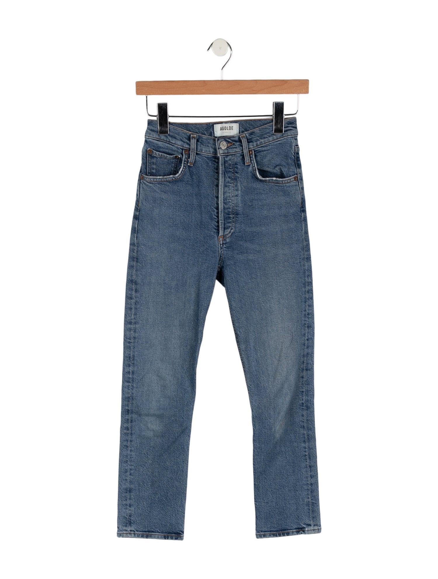 AGOLDE Mid-Rise Skinny Leg Jeans
