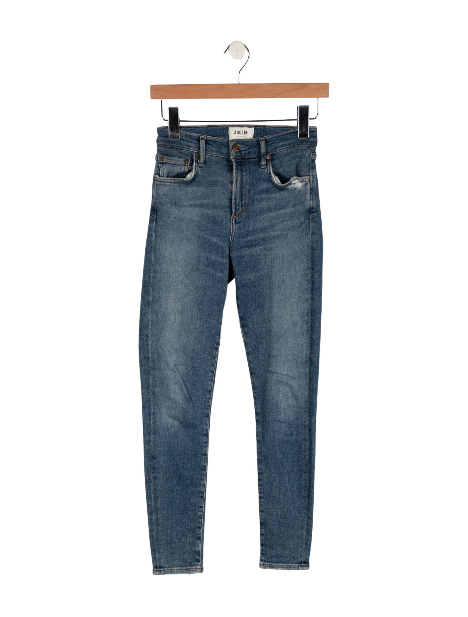 AGOLDE Mid-Rise Skinny Leg Jeans