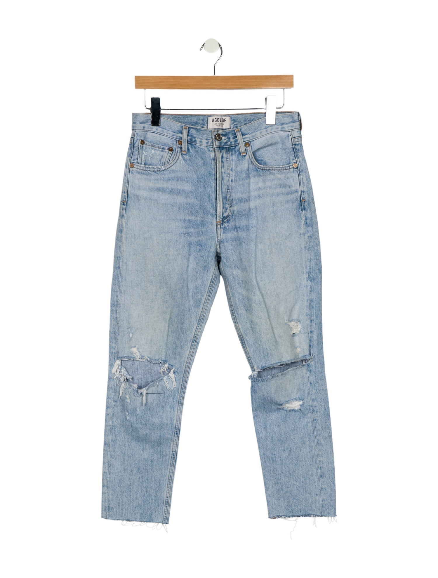 AGOLDE High-Rise Straight Leg Jeans