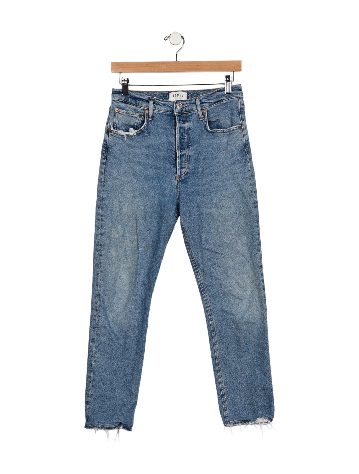 AGOLDE Mid-Rise Straight Leg Jeans