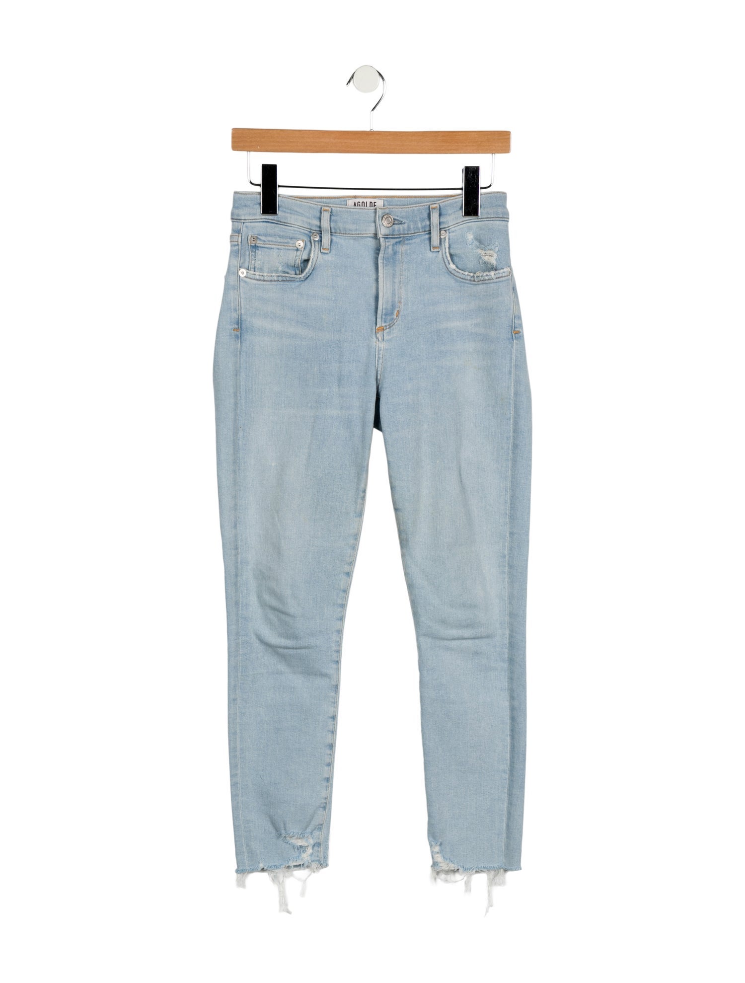 AGOLDE Mid-Rise Skinny Leg Jeans