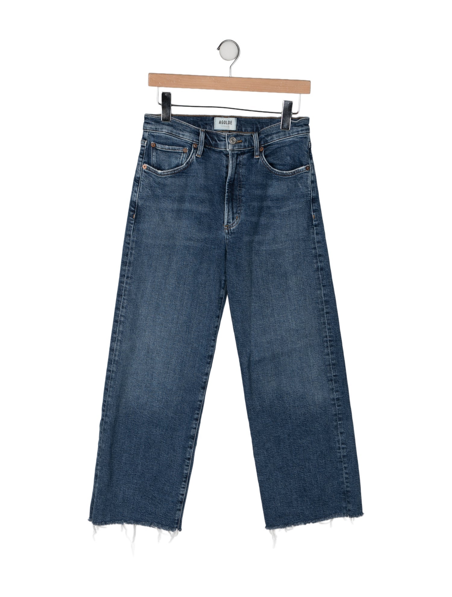AGOLDE Mid-Rise Wide Leg Jeans