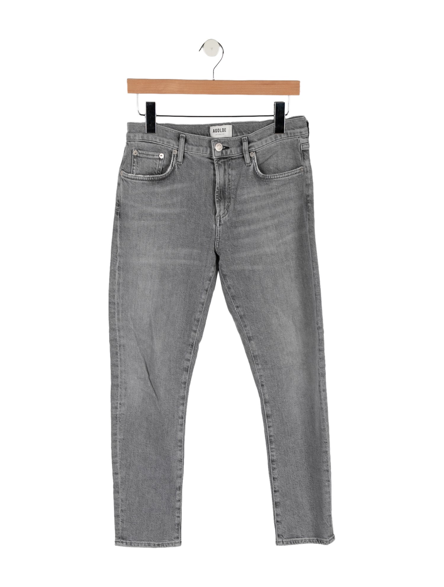 AGOLDE Mid-Rise Skinny Leg Jeans