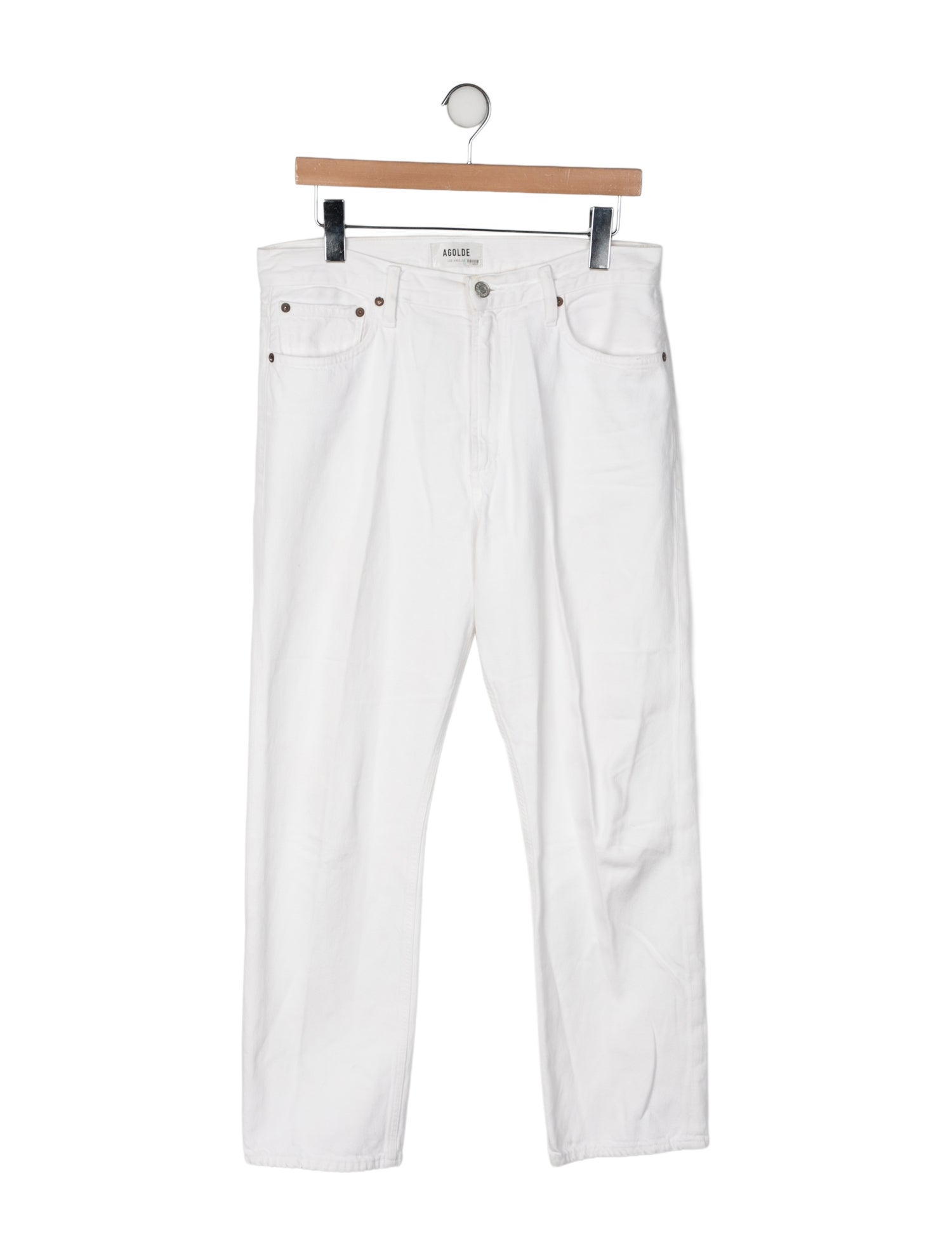 AGOLDE High-Rise Straight Leg Jeans