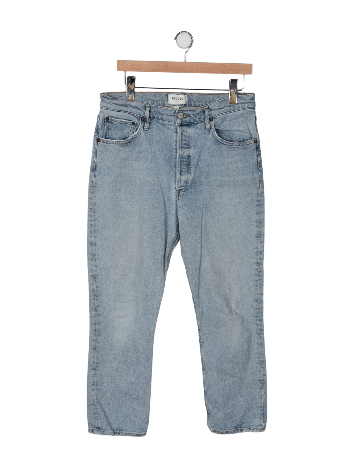 AGOLDE High-Rise Straight Leg Jeans