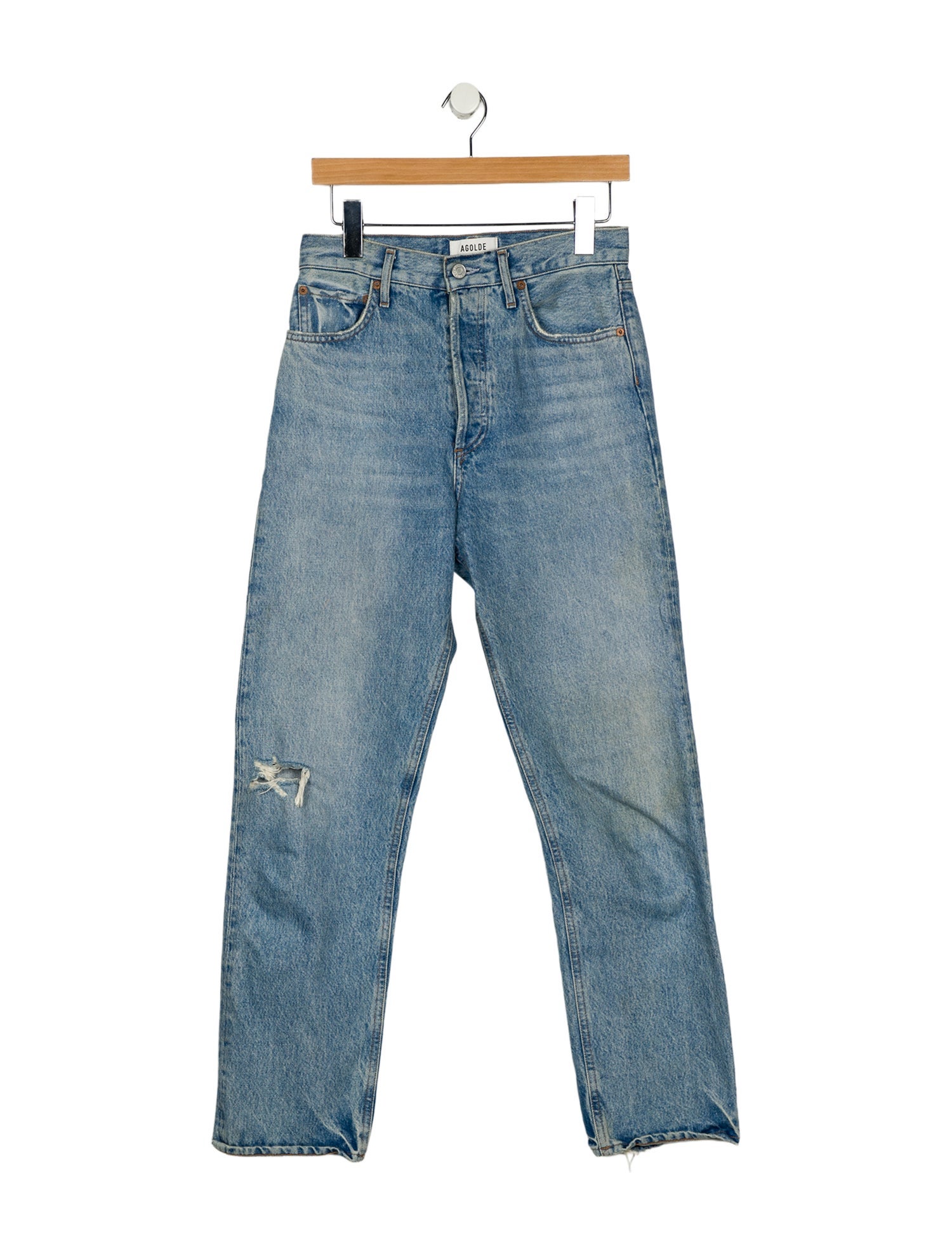 AGOLDE High-Rise Straight Leg Jeans