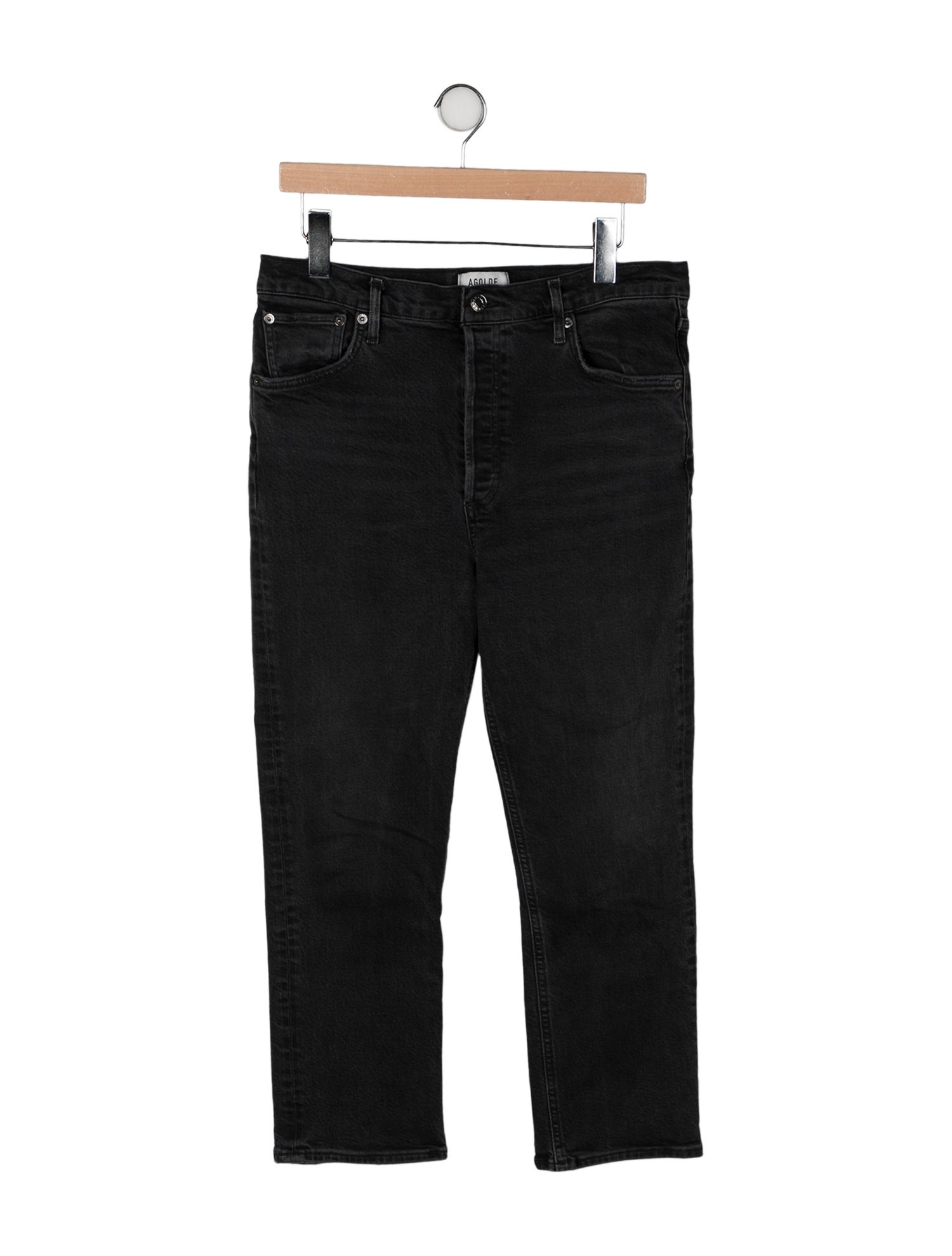 AGOLDE Mid-Rise Straight Leg Jeans