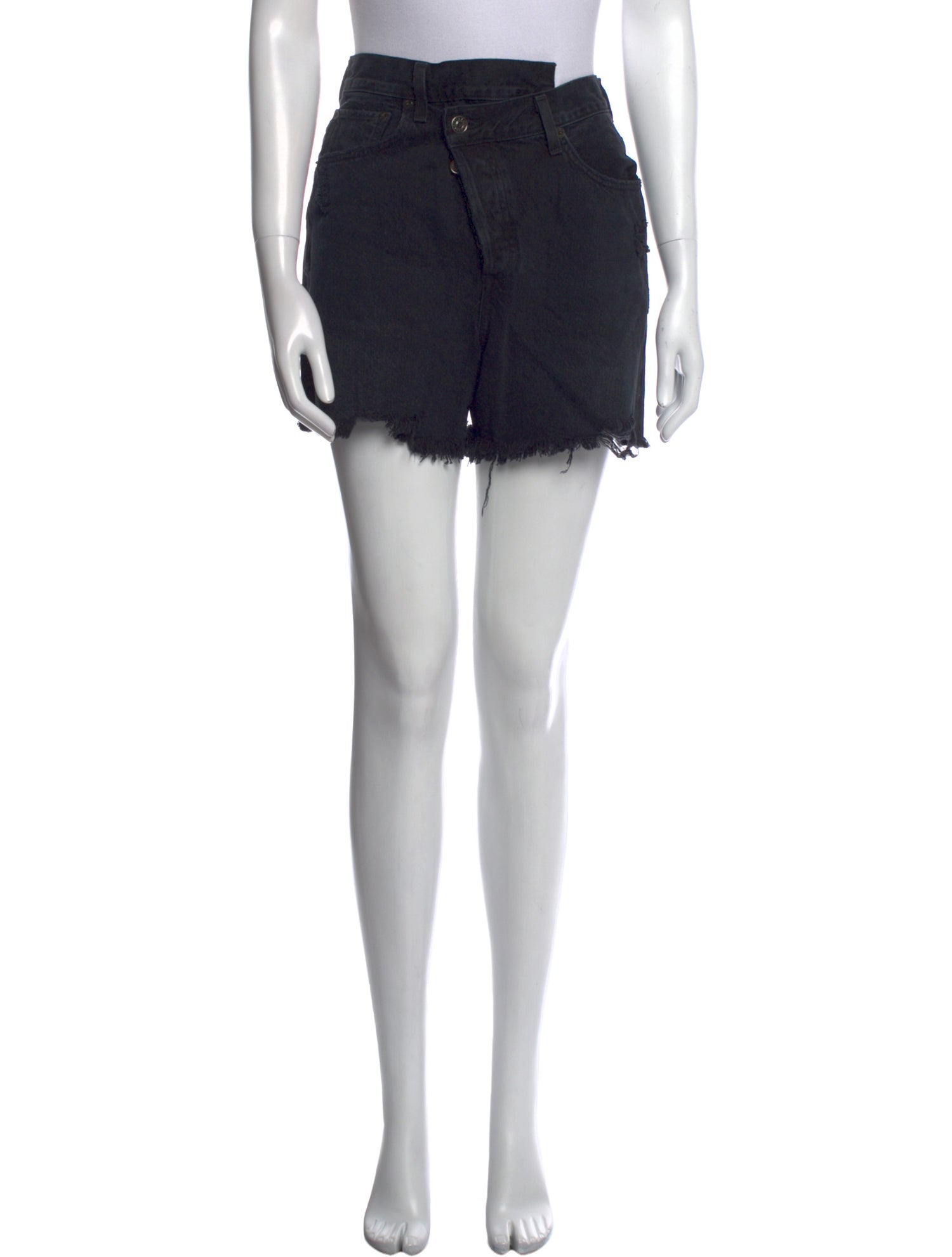 AGOLDE Criss Cross Mini Shorts