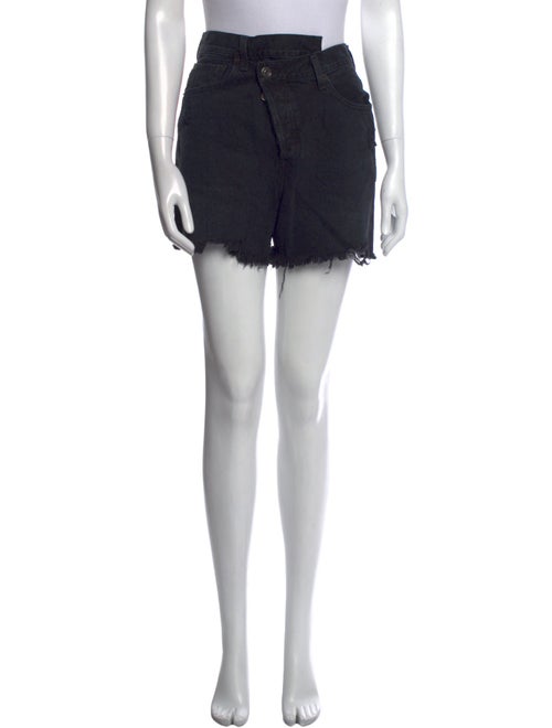 AGOLDE Criss Cross Mini Shorts