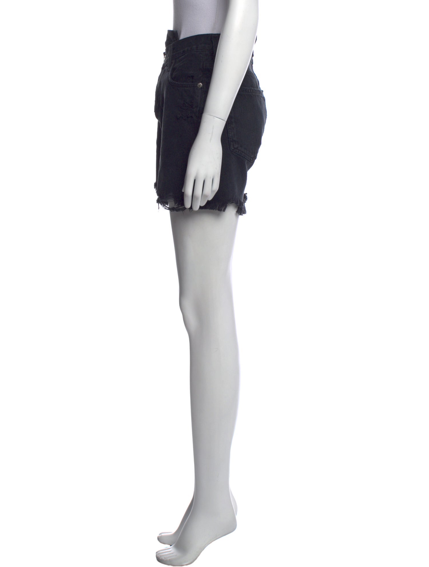 AGOLDE Criss Cross Mini Shorts