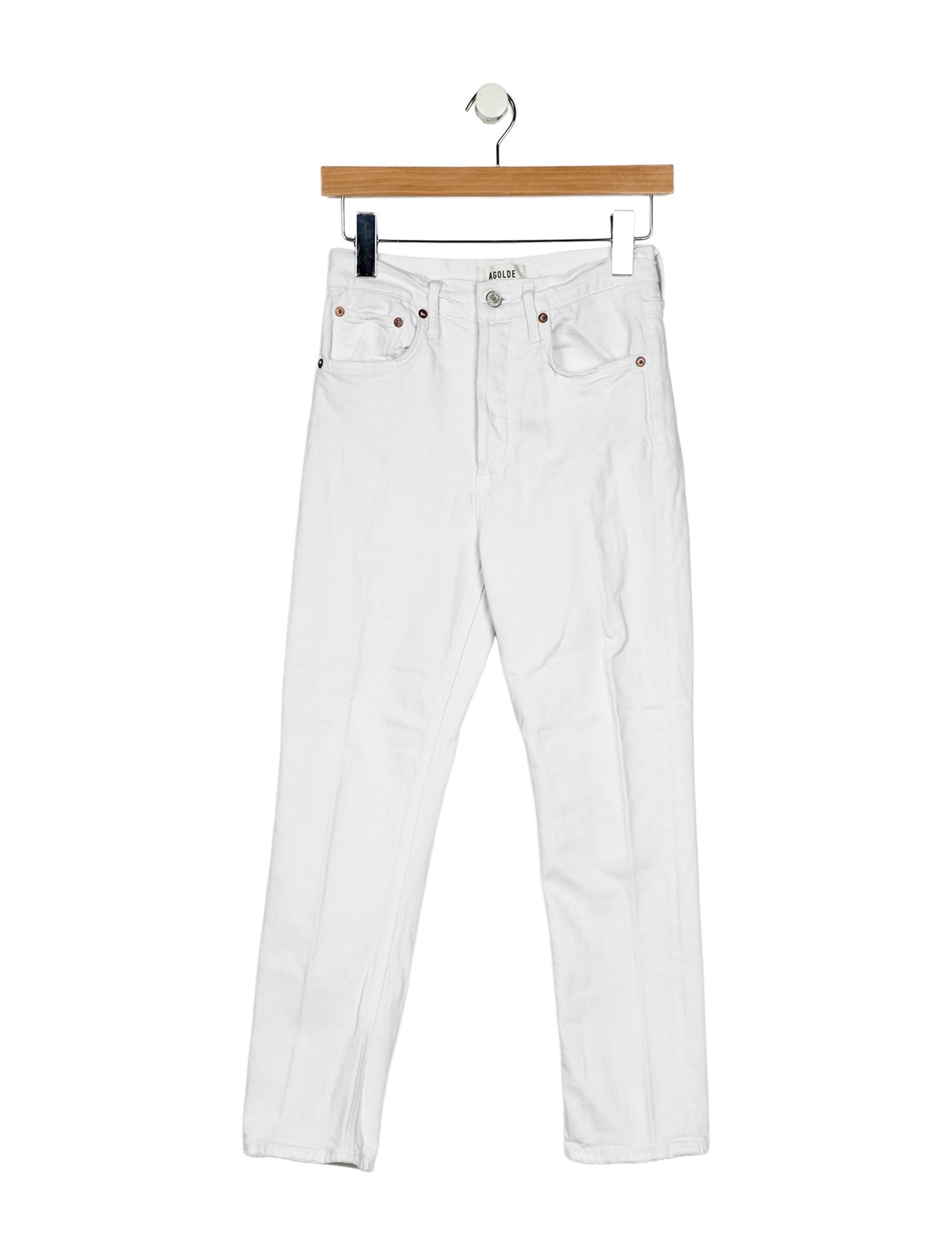 AGOLDE Mid-Rise Straight Leg Jeans
