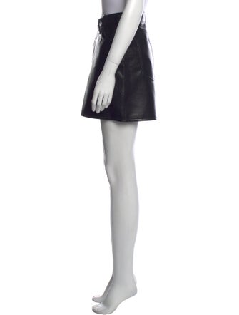 AGOLDE Leather Mini Skirt